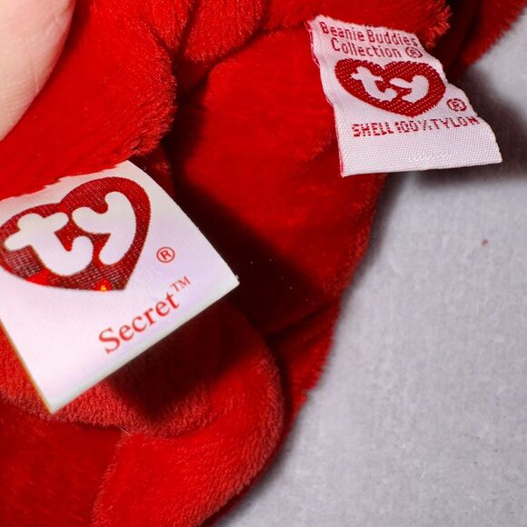 ty Beanie Baby Babies Buddy Valentine Secret I Love You Bear Set of 2 MWT - Picture 8 of 10